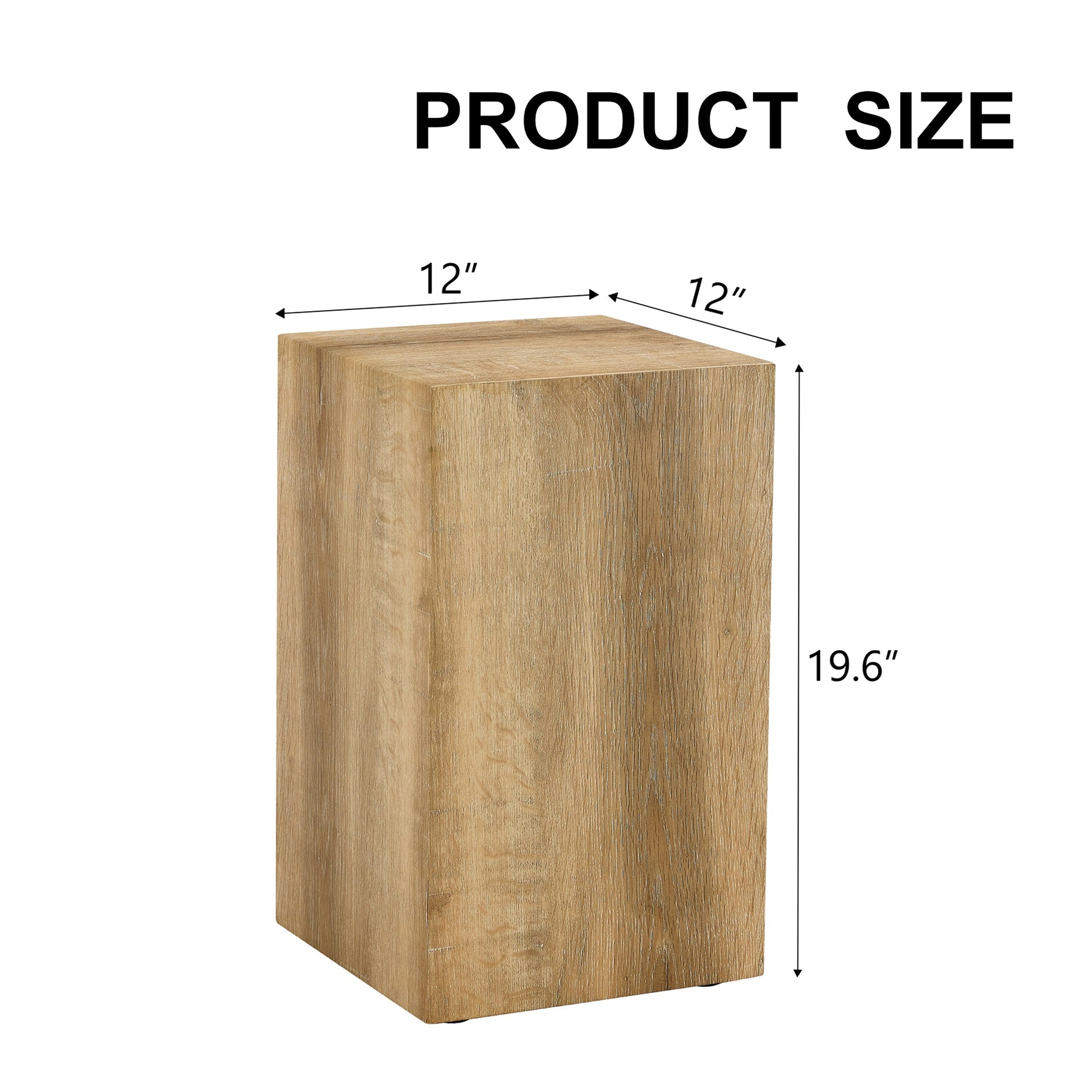 Elevate your living space with this modern MDF coffee table that showcases smooth, light wood color texture patterns. It is characterized by stylish design.12*12*19.6,W1151P188001