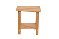 Wood-grain imitation wood side table, simple yet with a touch of texture. A small tabletop for outdoor picnics.