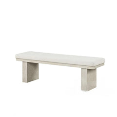 Modern Farmhouse Design 1pc Bench Plinth Base English Dovetail Natural Finish