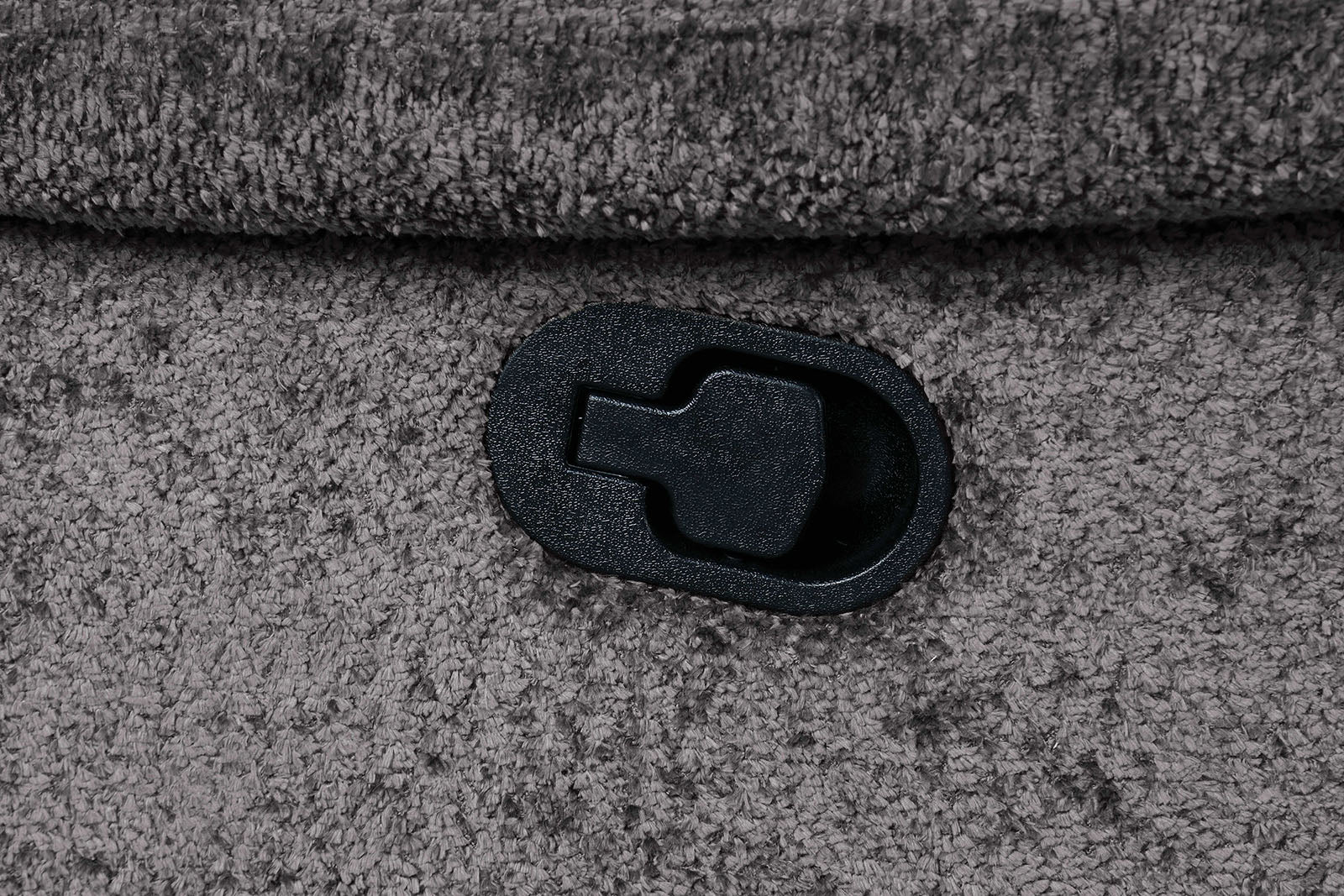 Dark Gray Finish Transitional Style Glider Recliner Track Pillow Top Arms High Density Foam Primary Living Room