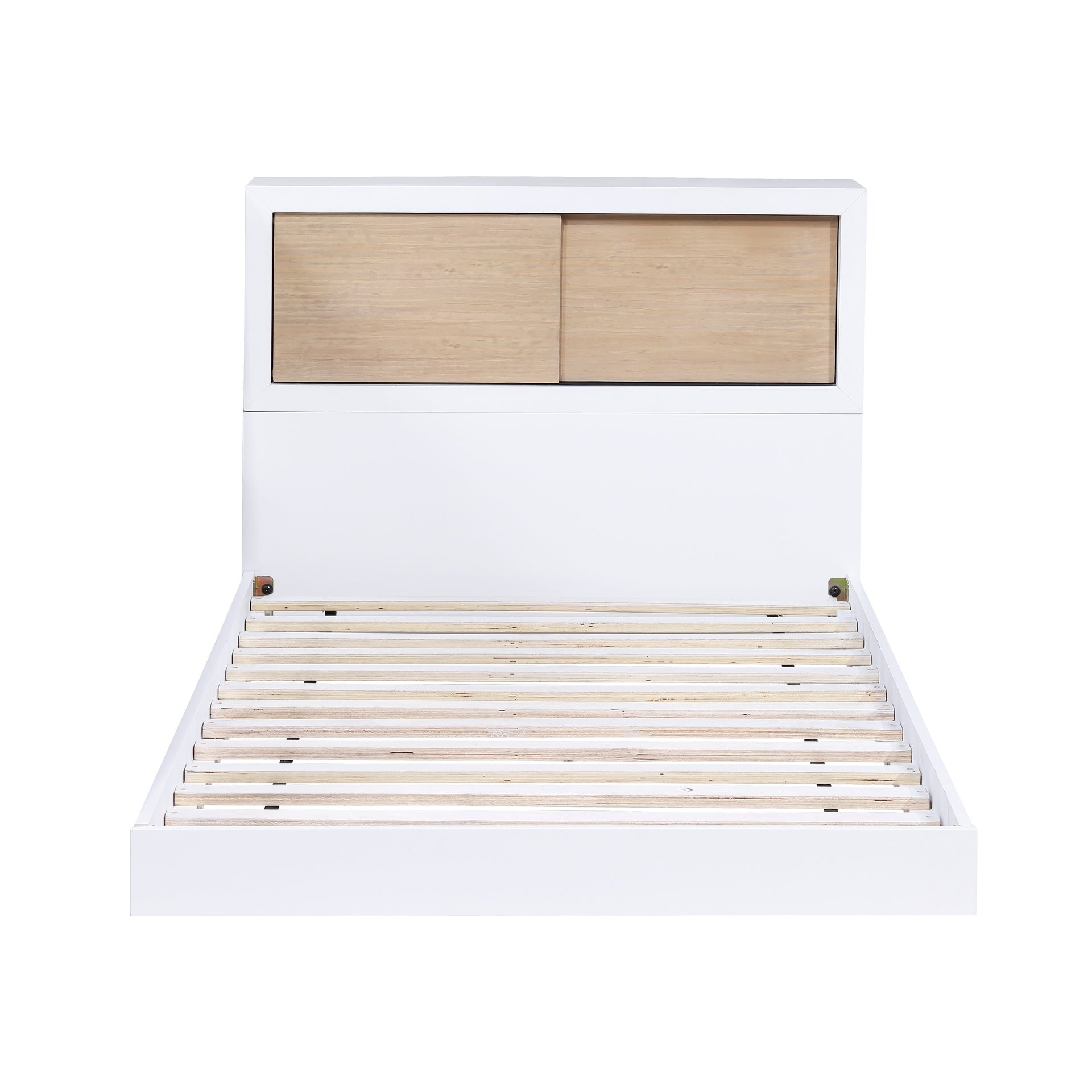 White Finish Twin Bed Bookcase Headboard Youth Bedroom Furniture 1pc