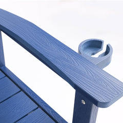 Minimalist dark blue bench Environmentally friendly and recyclable, suitable for both indoor and outdoor use. Just wipe it clean when it gets dirty