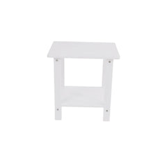 A wooden-textured imitation wood side table, simple yet with a rich texture. It comes with a small tabletop and is suitable for outdoor picnics. white