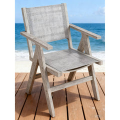 Lounge chair Light Gray  color, suitable for all seasons: Outdoor lounge chair, made of sturdy HIPS material, equipped with 304 stainless steel accessories.