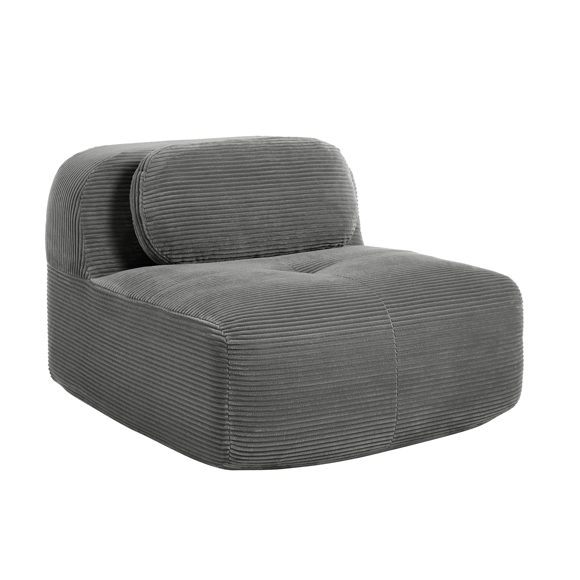 Hamlet LSF&RSF Corner Sofa W/Pillows Corduroy- Grey