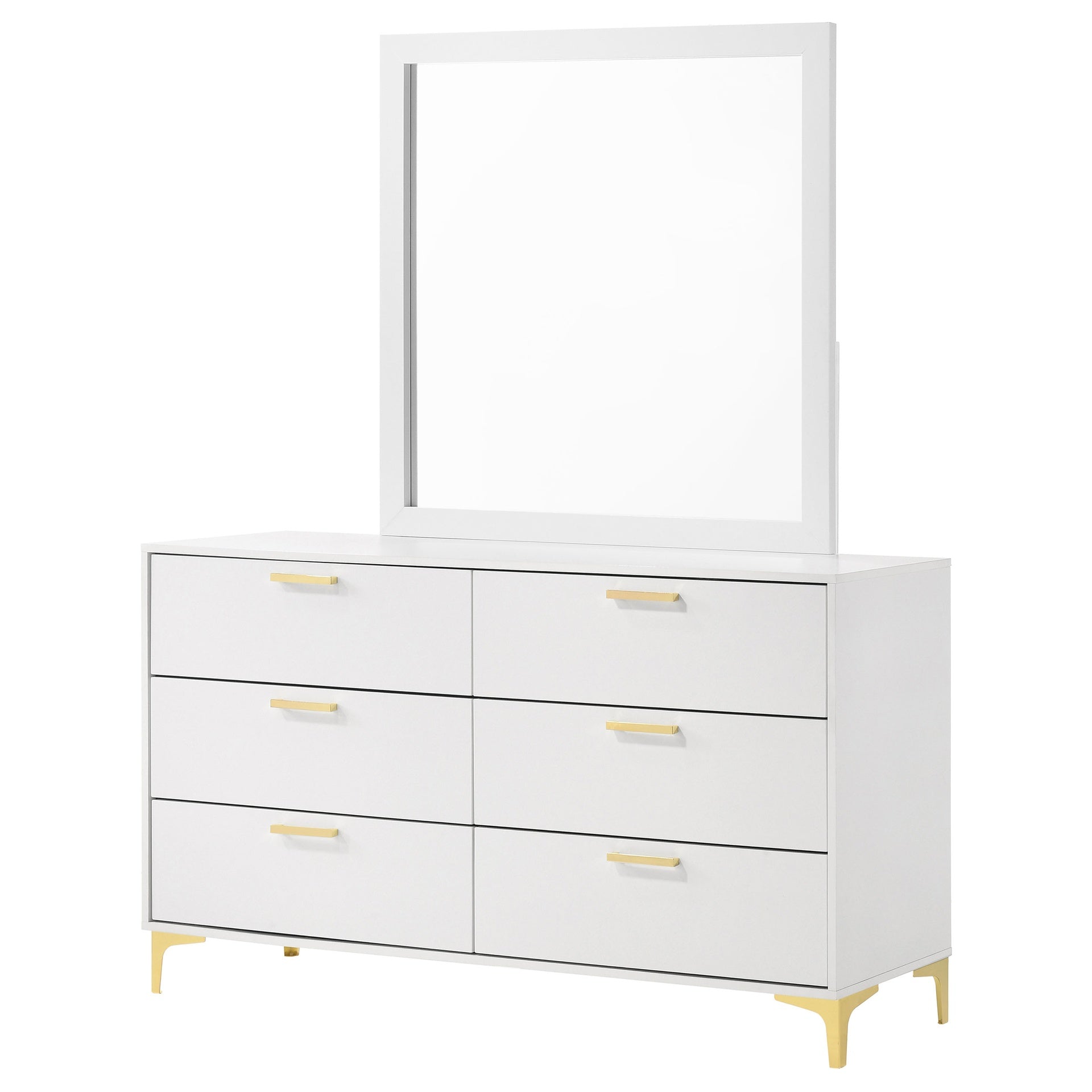James White 6-drawer Dresser with Mirror