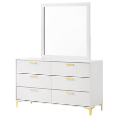 James White 6-drawer Dresser with Mirror