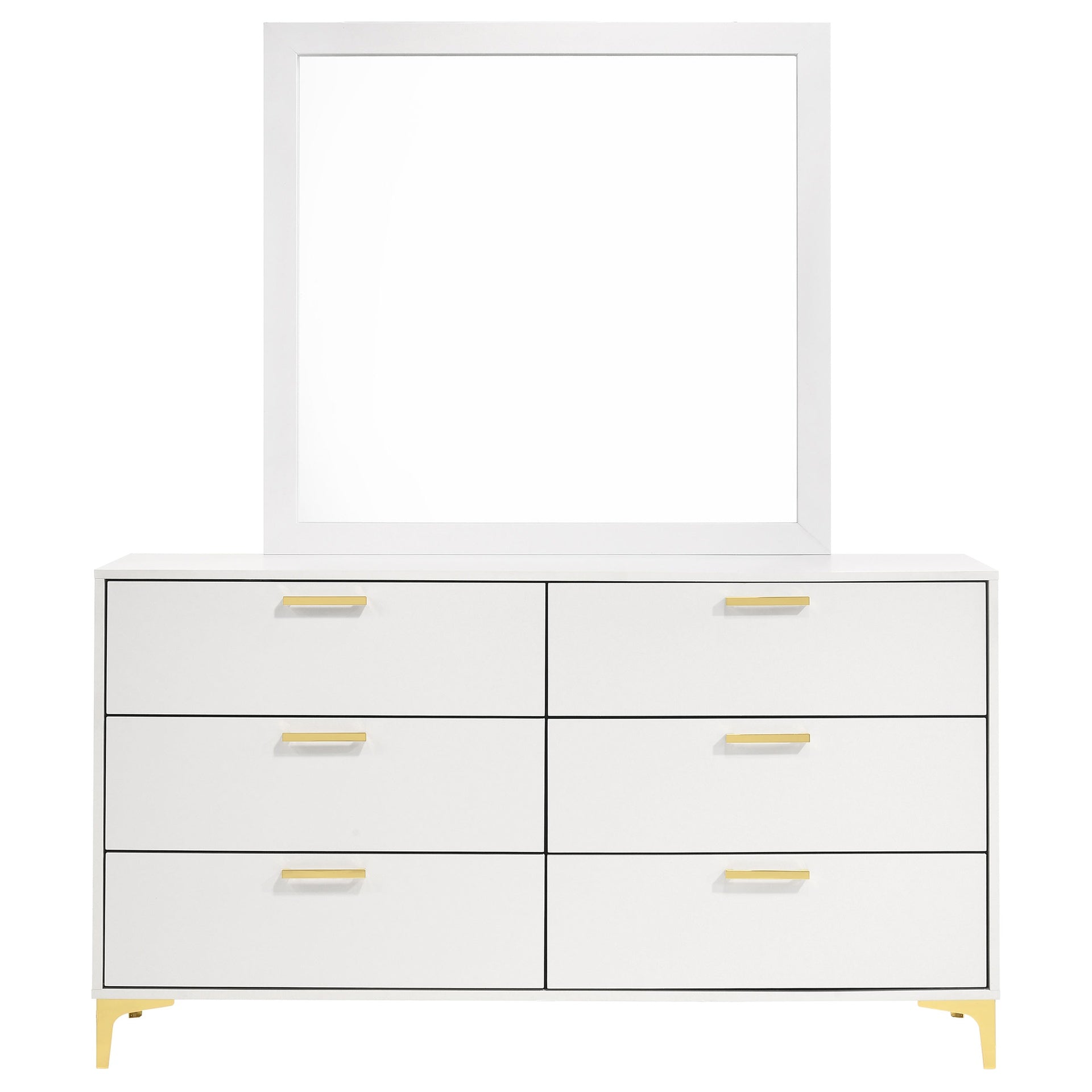 James White 6-drawer Dresser with Mirror