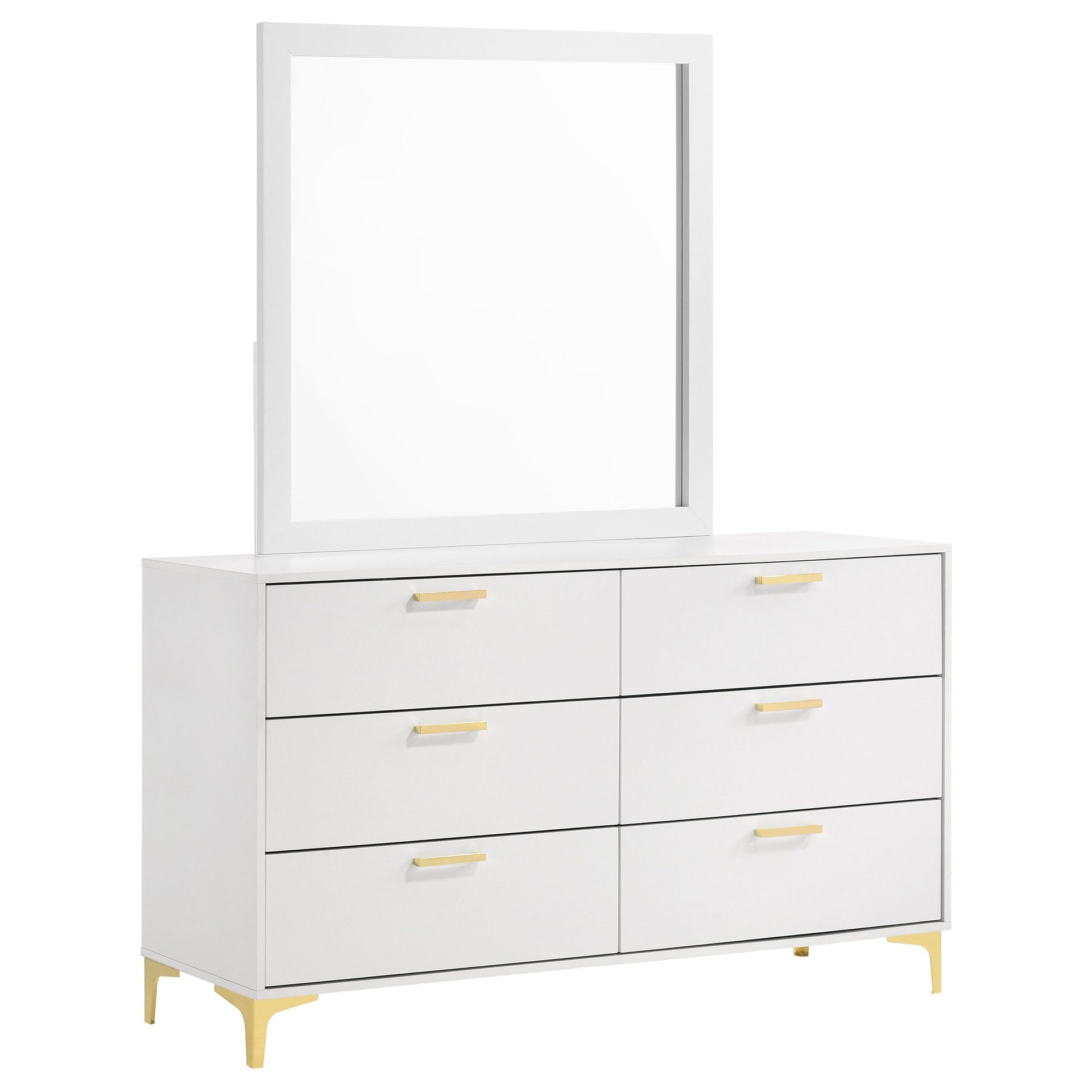 James White 6-drawer Dresser with Mirror