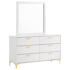 James White 6-drawer Dresser with Mirror