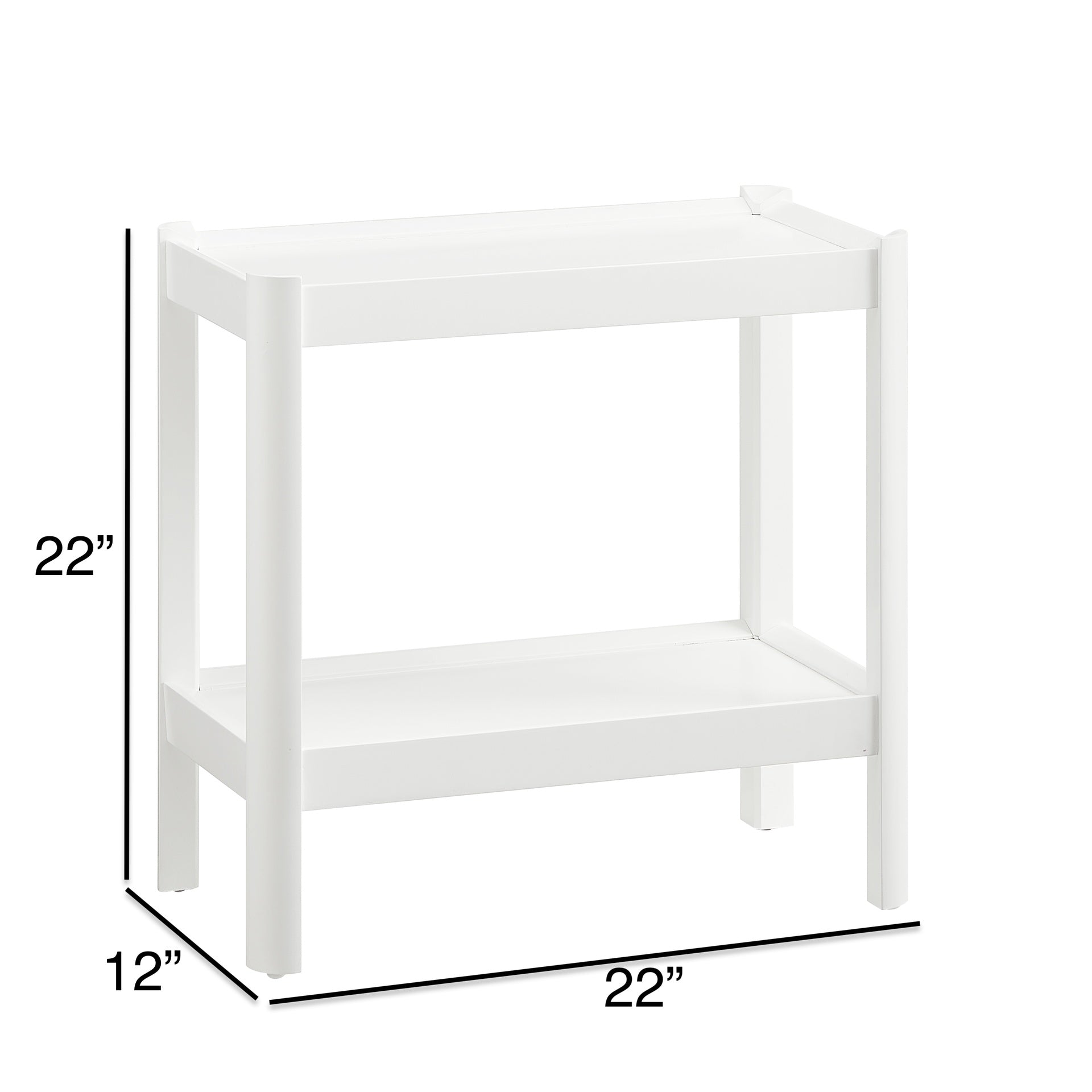 Yonda White Accent Table