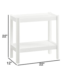 Yonda White Accent Table