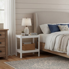 Yonda White Accent Table