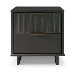 Nightstand in Charcoal Gray