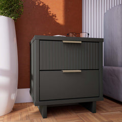 Nightstand in Charcoal Gray