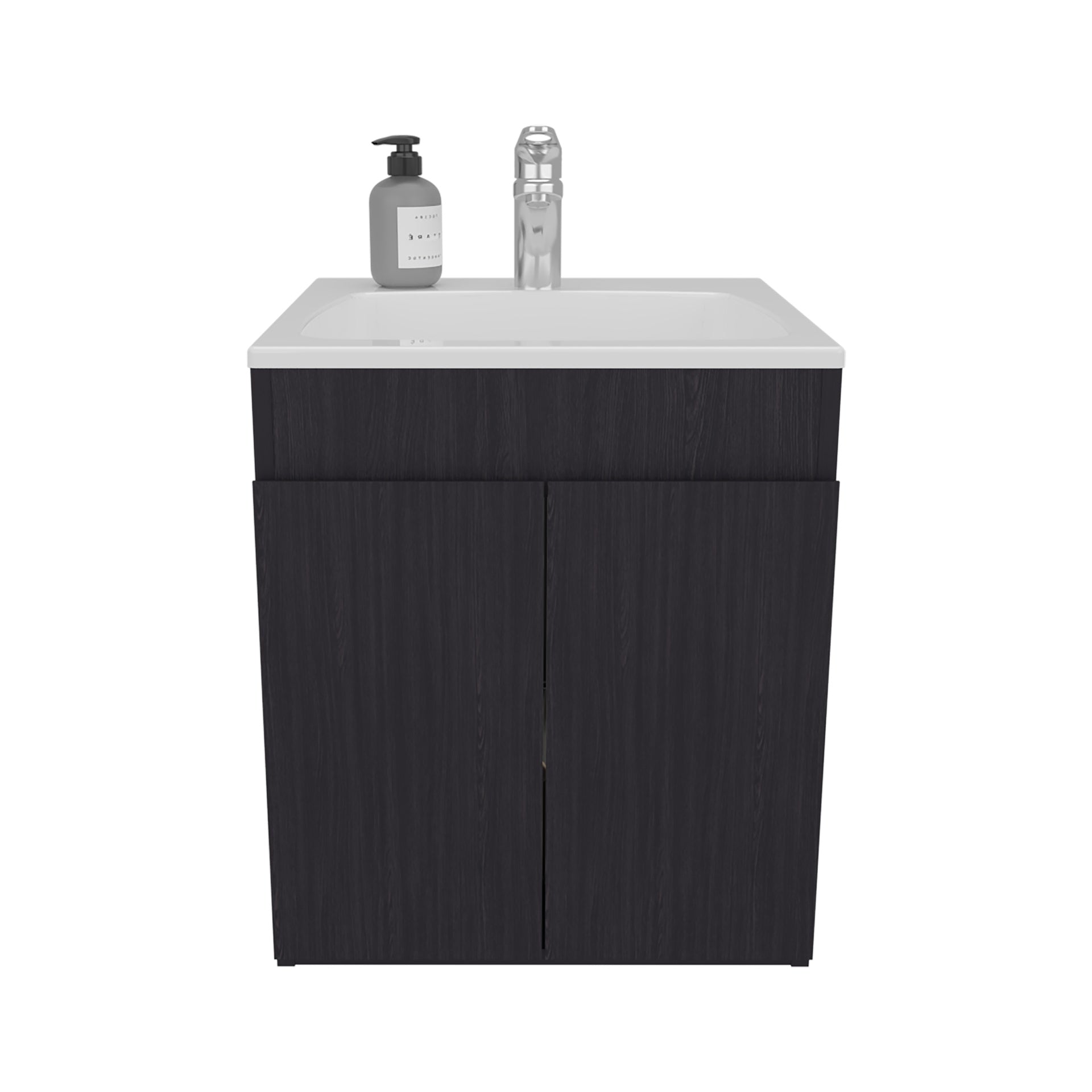 Bathroom Vanity 20.8" H, 2 Doors, Black Wengue - Bathroom