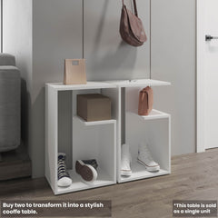 Side Table 25" H, 1 Shelf