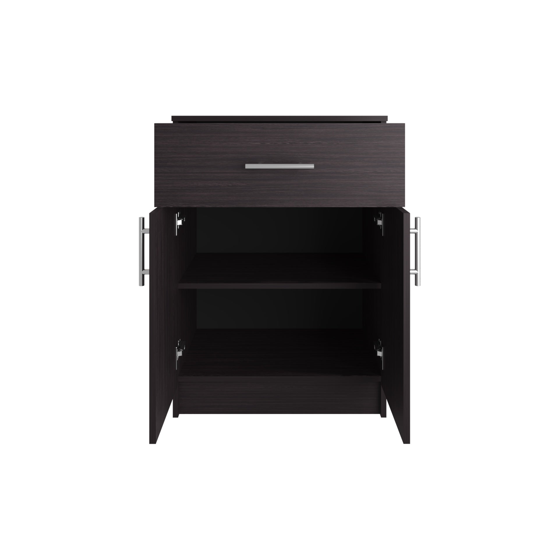 Pantry Organizer Cabinet 33" H, One Drawer, Two Interior Shelves, Two Doors