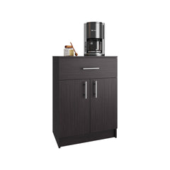 Pantry Organizer Cabinet 33" H, One Drawer, Two Interior Shelves, Two Doors