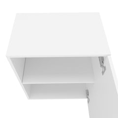 Wall Cabinet 23.6" H, with 1 Door and 2 Shelves, White