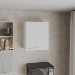 Wall Cabinet 23.6" H, with 1 Door and 2 Shelves, White