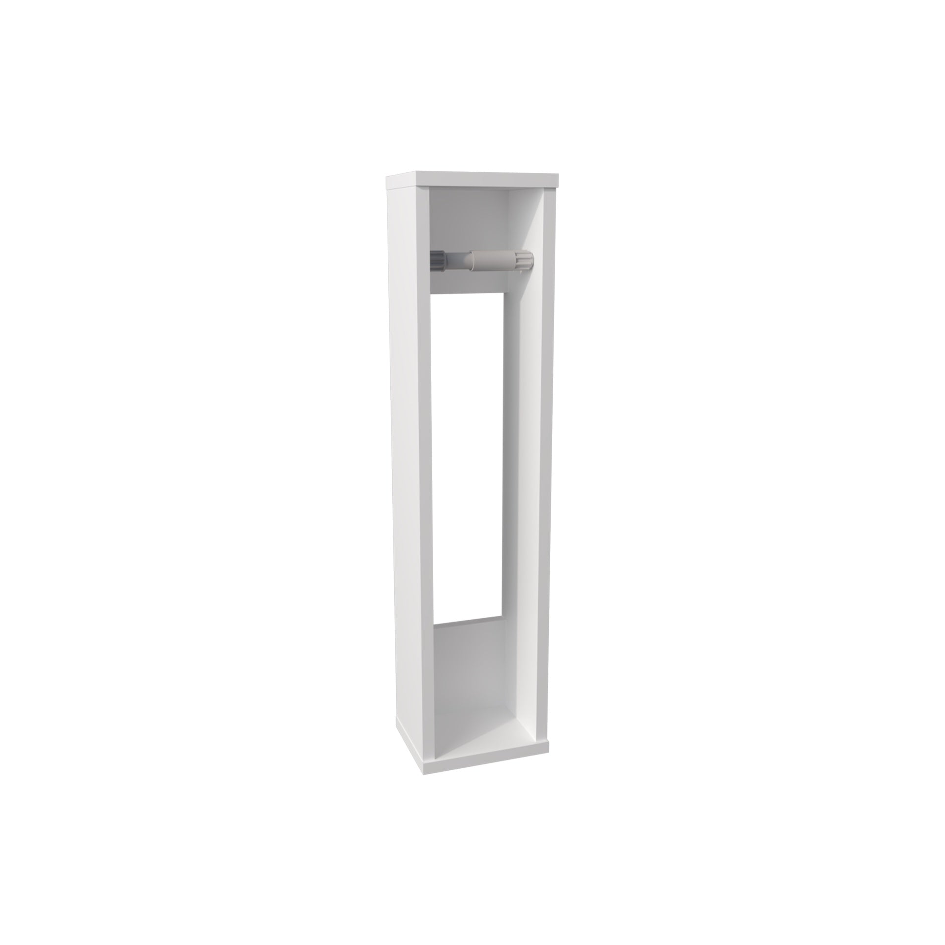 Shelf  28" H, with 2 Shelves, White
