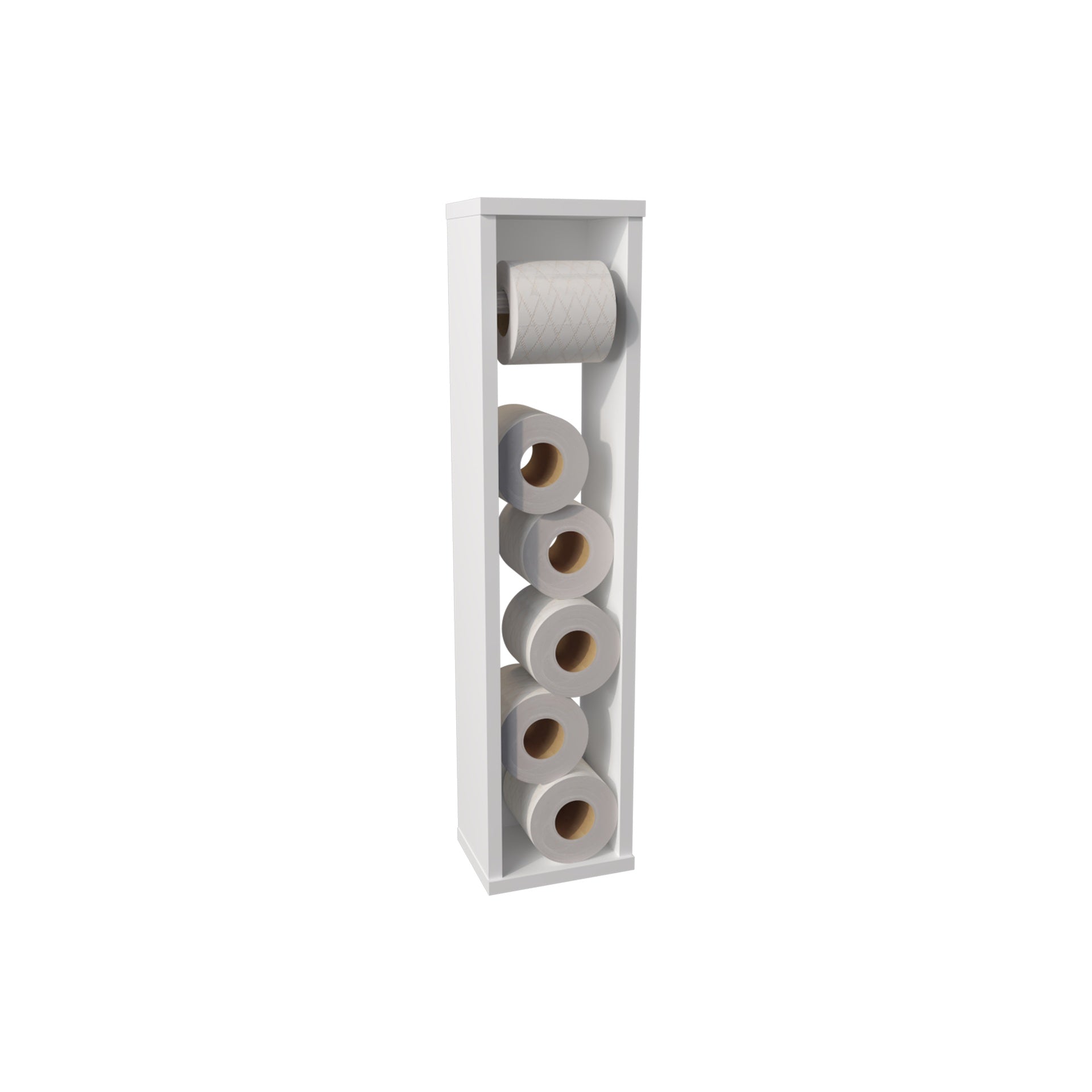 Shelf  28" H, with 2 Shelves, White