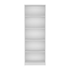 Vinton 4-Tier Bookcase with Modern Storage for Books and Decor, White