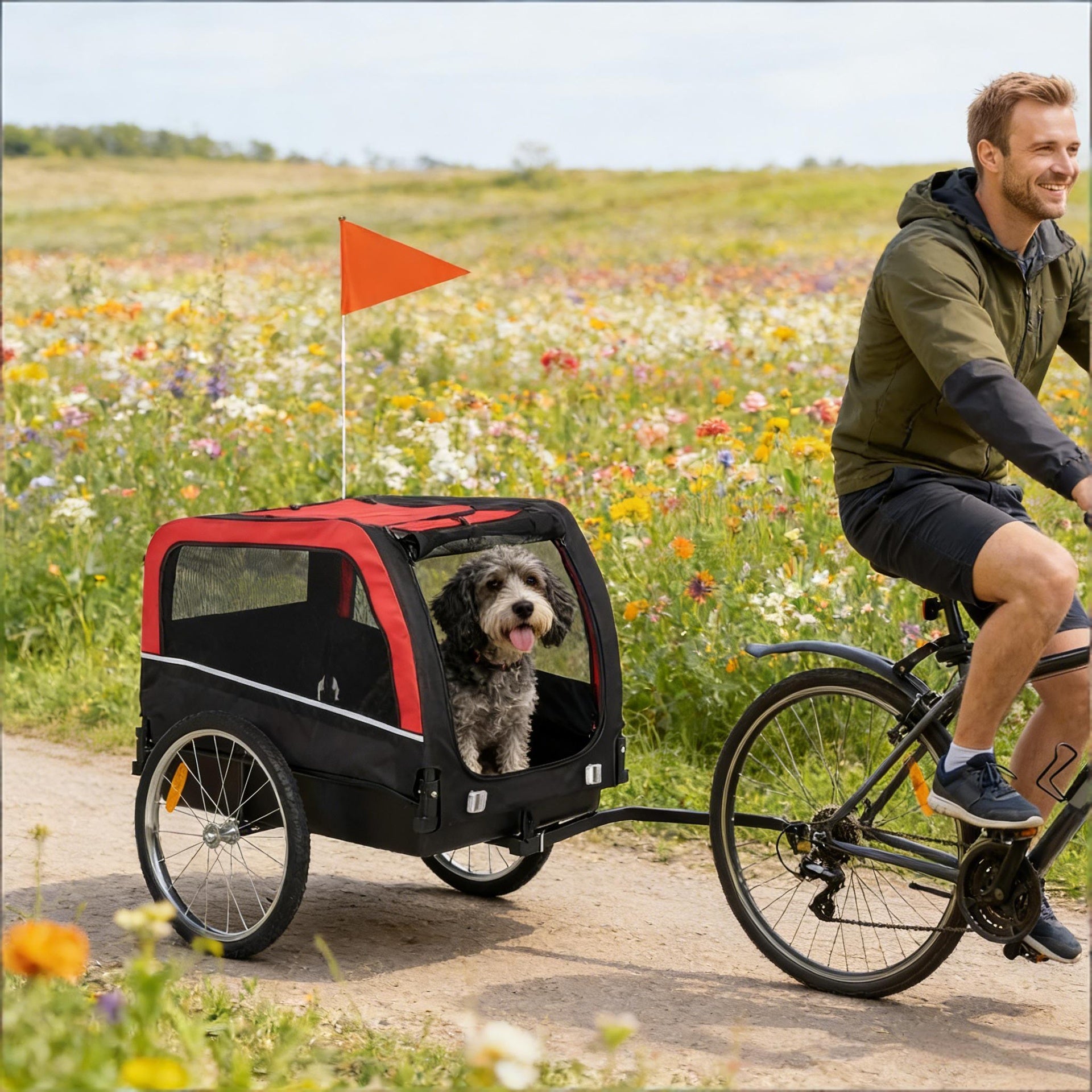 Pet Cart Bicycle Carrier,Dog Bike Trailer,Animal Bike Trailer