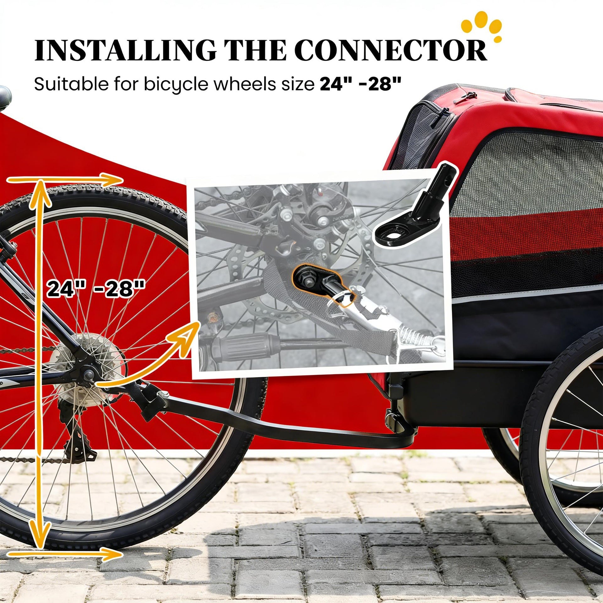 Pet Cart Bicycle Carrier,Dog Bike Trailer,Animal Bike Trailer