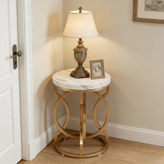 Small Couch Table,Round Bedside Table,End Table