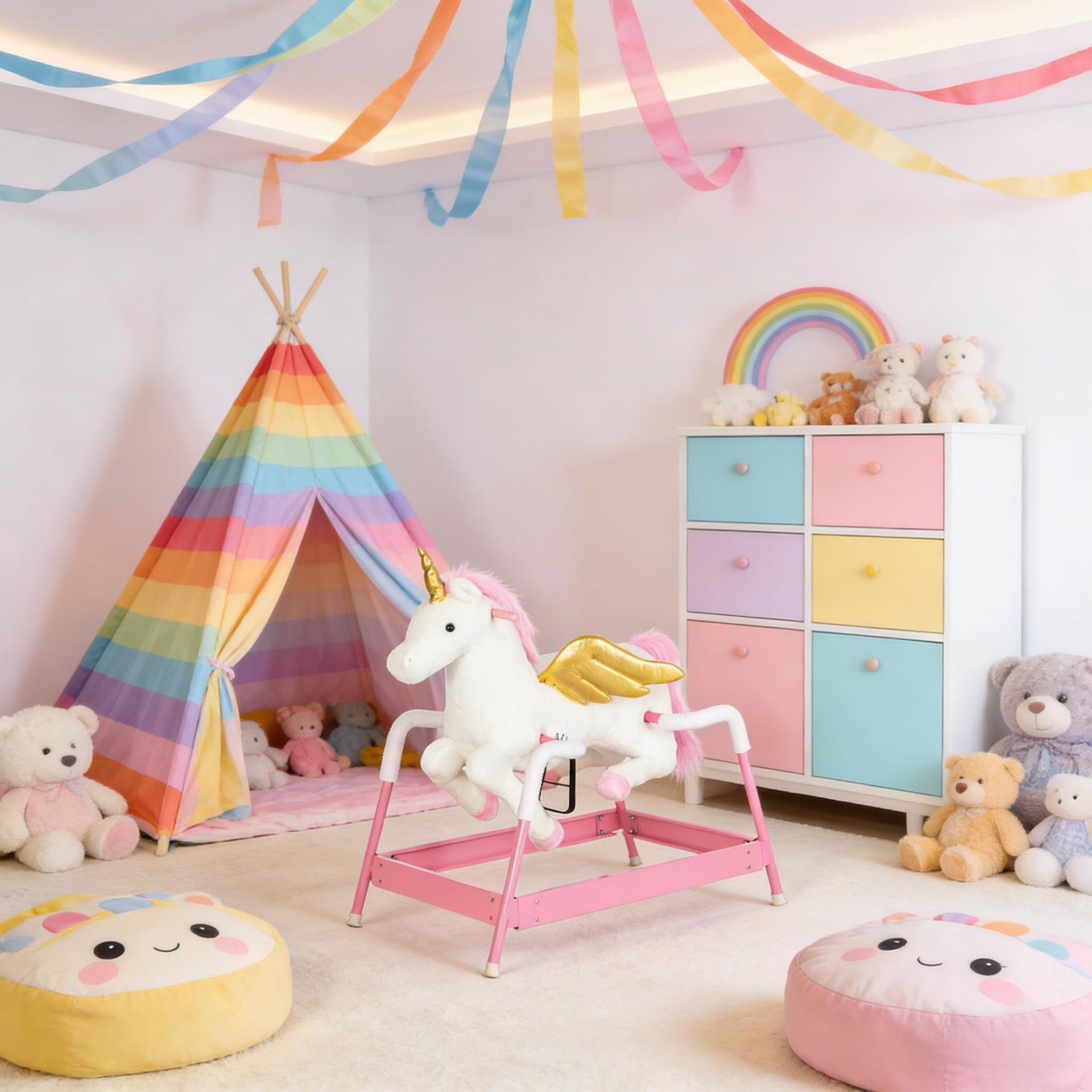 Soft Kids Rocking Horse Toy,Kids Rocking Horse Unicon