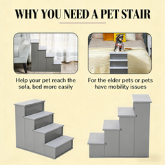 Small Dog Steps for Bed and Sofa,Pet Stairs
