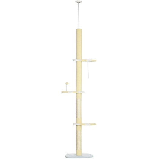 Cat Tree,4-Tier Floor to Ceiling Cat Tree