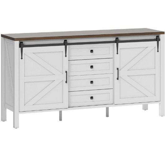 Spacious Coffee Bar Cabinet,Buffet Cabinet with Drawers