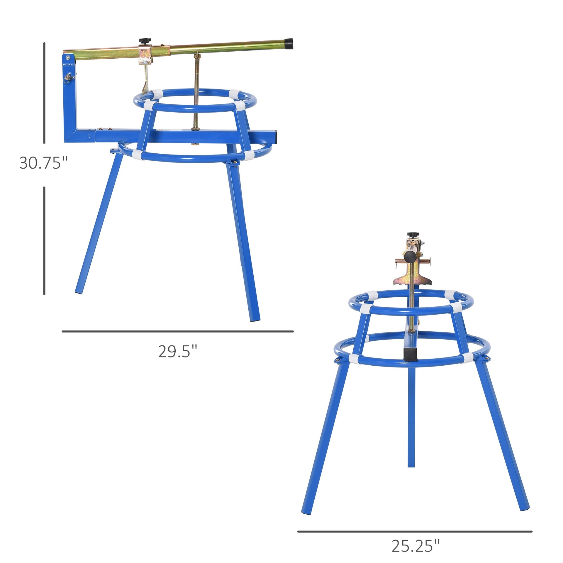 Motorcycle Tire Changing Stand,with Adjustable Bead Popper and Leverage Handle