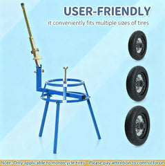 Motorcycle Tire Changing Stand,with Adjustable Bead Popper and Leverage Handle