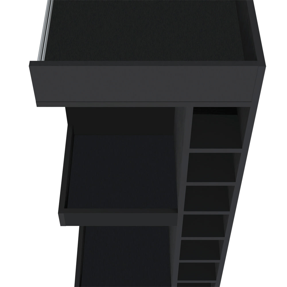 Glen Lyon Bar Cabinet, Living Room, Black