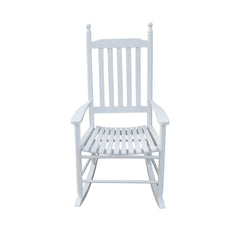 wooden porch rocker chair  WHITE, without mat