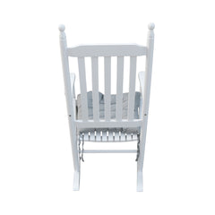 wooden porch rocker chair  WHITE, without mat