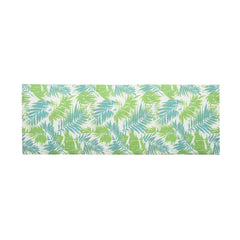 2" THICK FLORAL CHAISE LOUNGE CUSHION IN LEAF COCONUT - WATERPROOF FOLDABLE 2-PART DESIGN - FOR POOLSIDE, PATIO & GARDEN