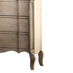 Antique Taupe 3-Drawer Nightstand