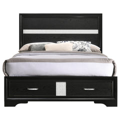 Urbana Black Full Storage Panel Bed