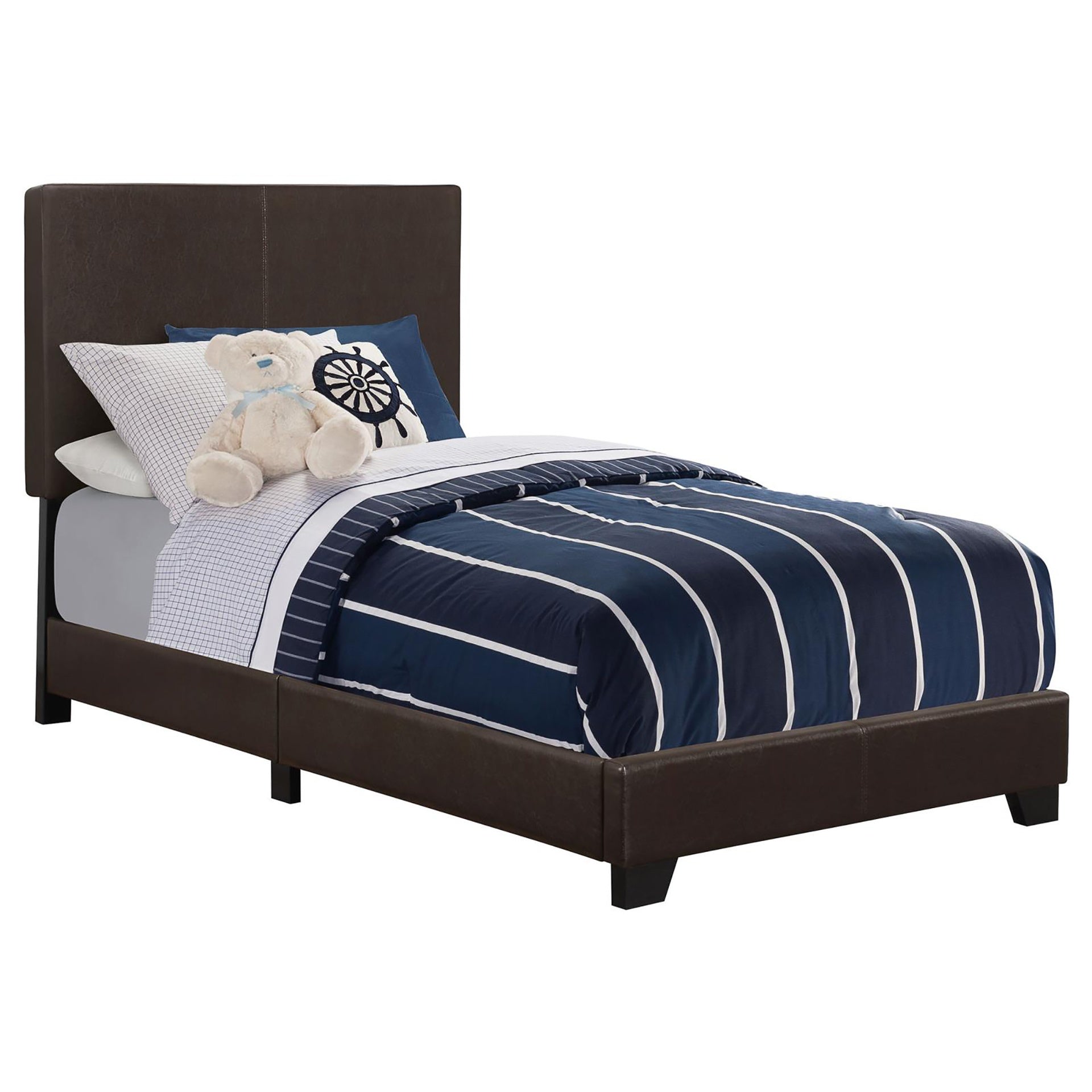 Brown Twin Panel Bed