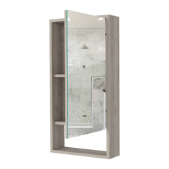 Burlington Rectangle Medicine Cabinet with Mirror Light Grey