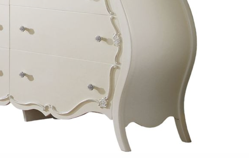 Edalene Pearl White Finish Dresser