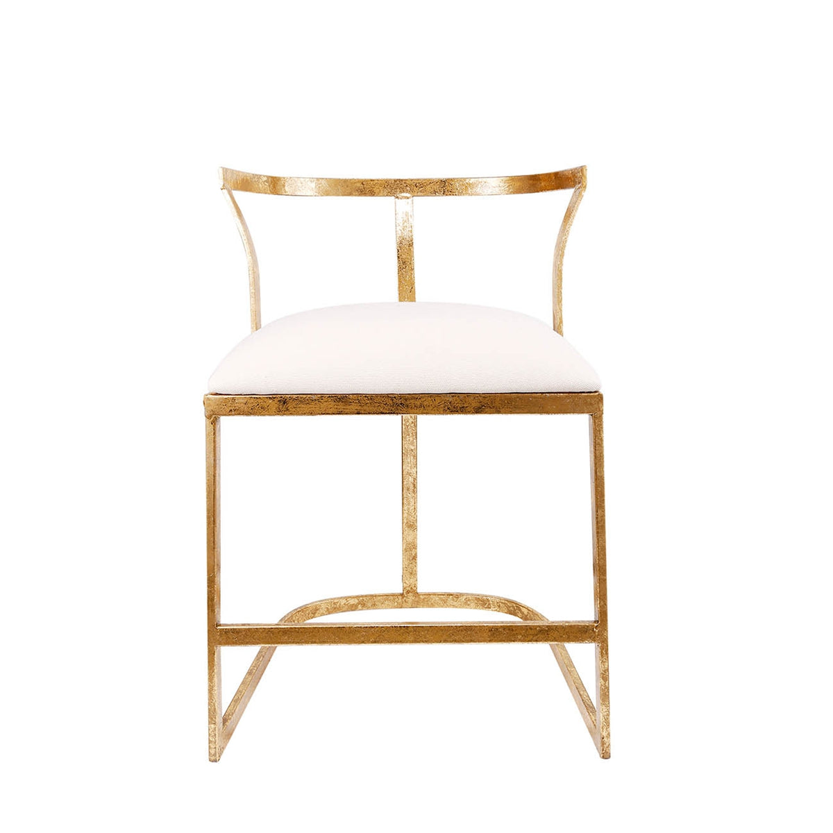 18.5x19.5x27" Cavendish Chair, Distressed Gold