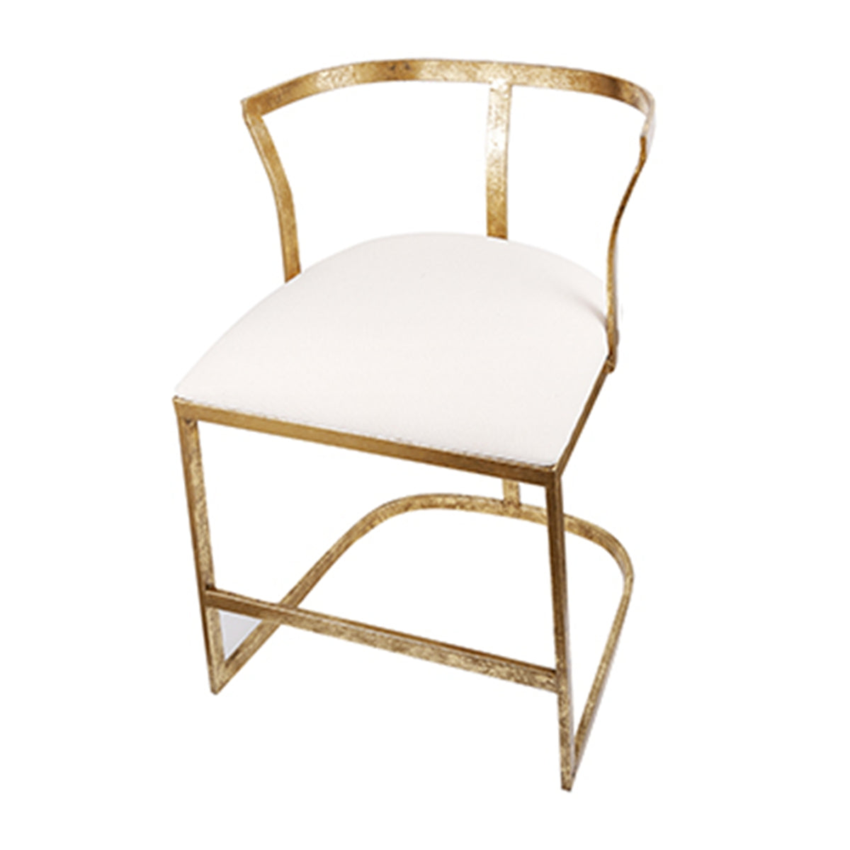 18.5x19.5x27" Cavendish Chair, Distressed Gold