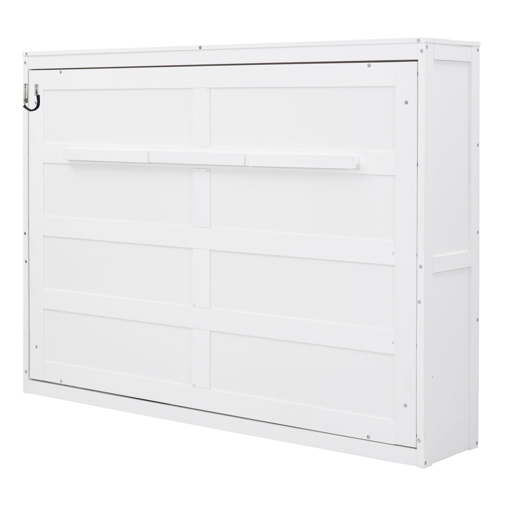 Queen Size Murphy Bed Wall Bed,White
