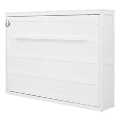 Queen Size Murphy Bed Wall Bed,White